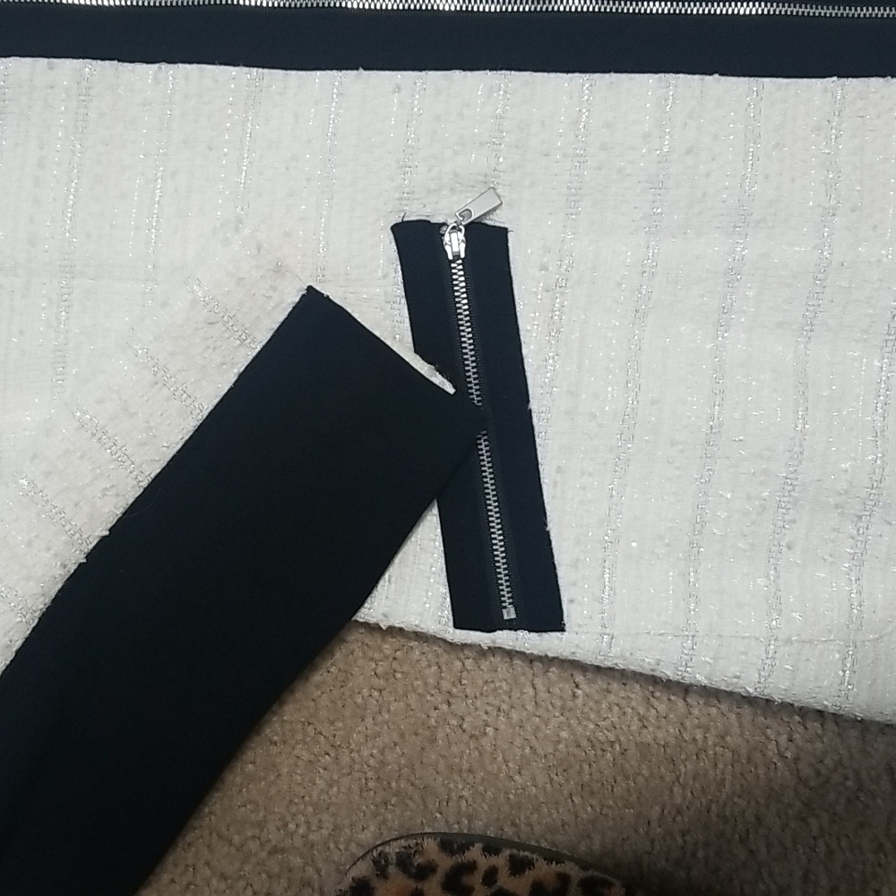 Ivory/Black Spring Coat - Picture 3 of 6